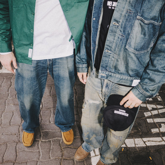 Neighborhood Washed Denim Dp Wide Pants Indigo