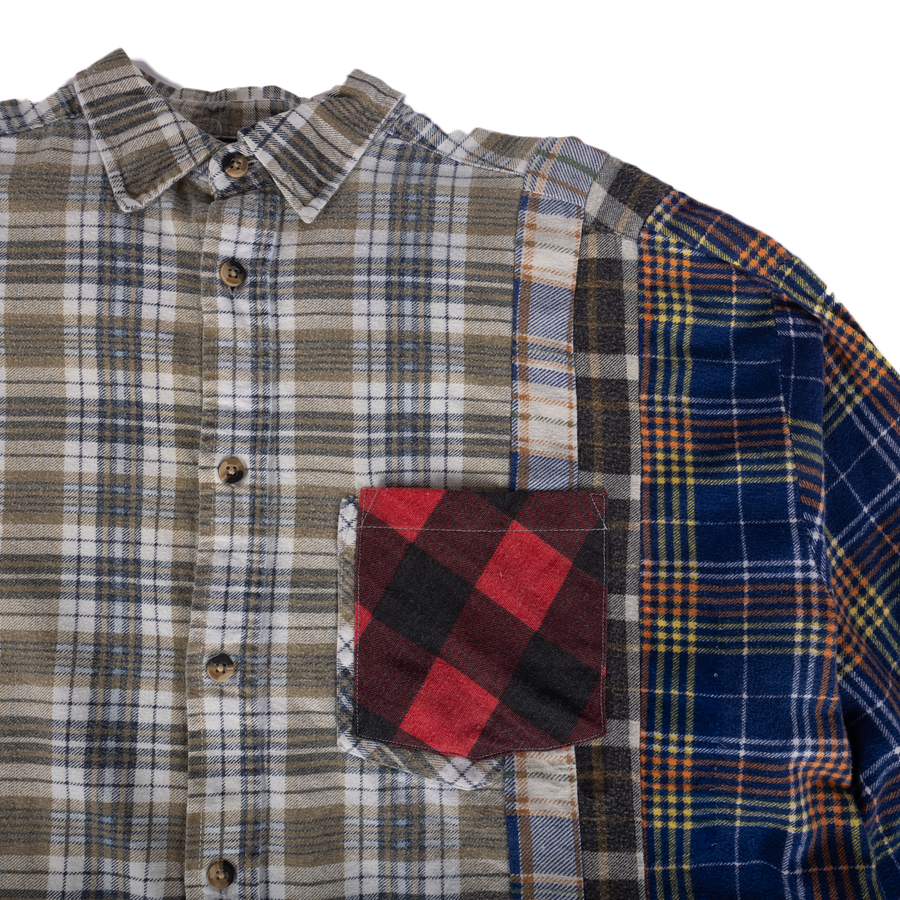 Needles Flannel 7 Cuts Wide Shirt #QV396-1 One Size