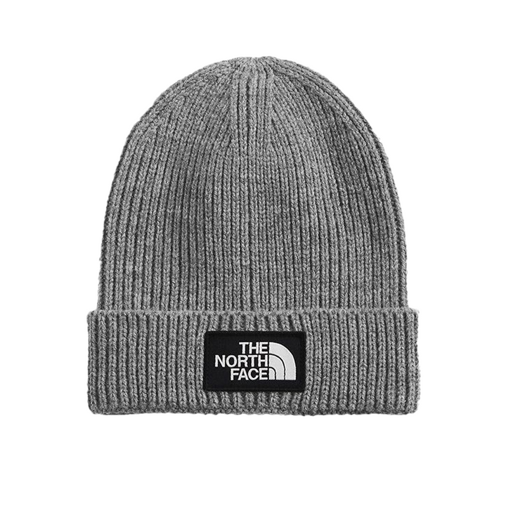 The North Face TNF Logo Box Cuffed Beanie TNF Medium Grey Heather NF0A3FJXDYY/S