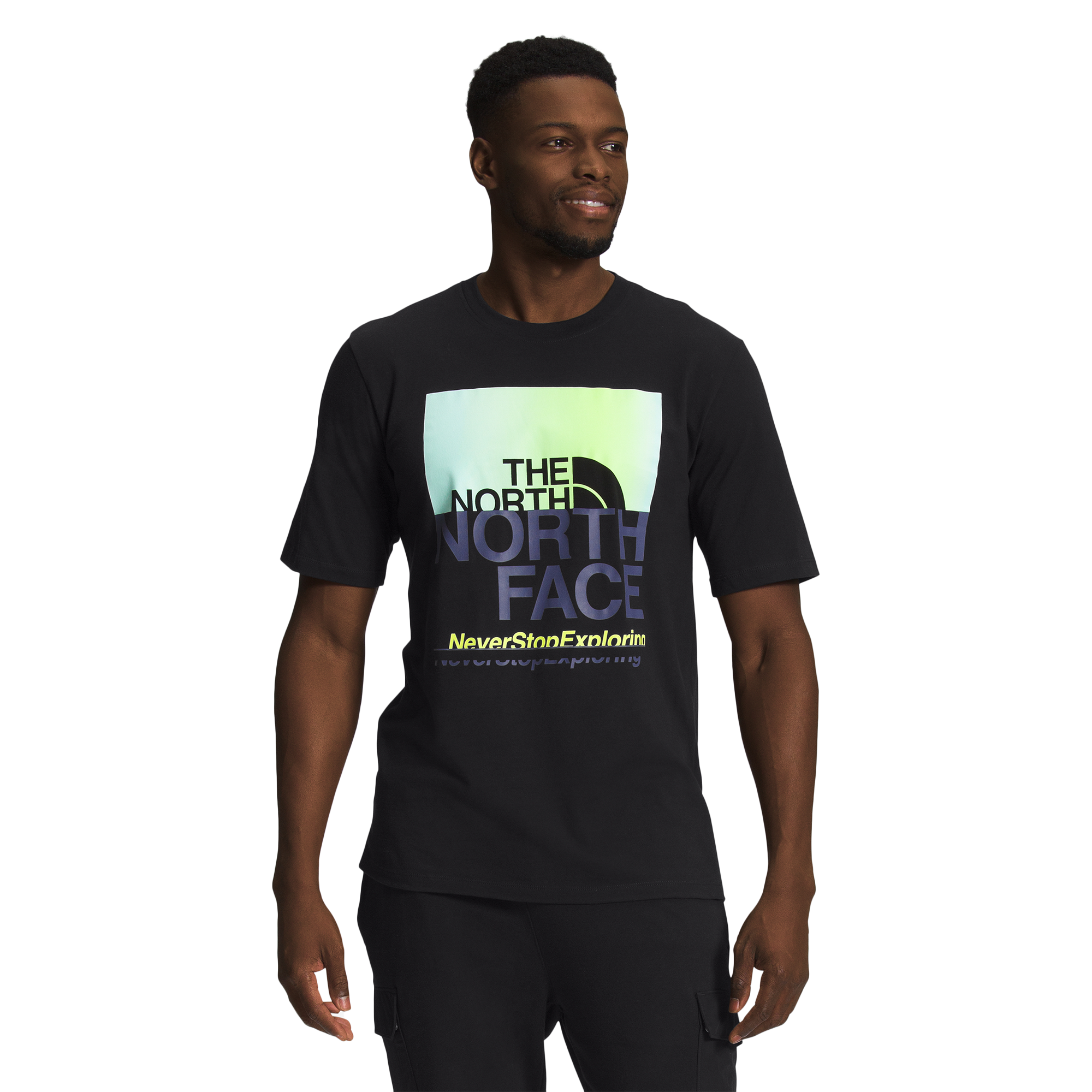 The North Face S/S COORDINATES TEE TNF BLACK/LED YELLOW