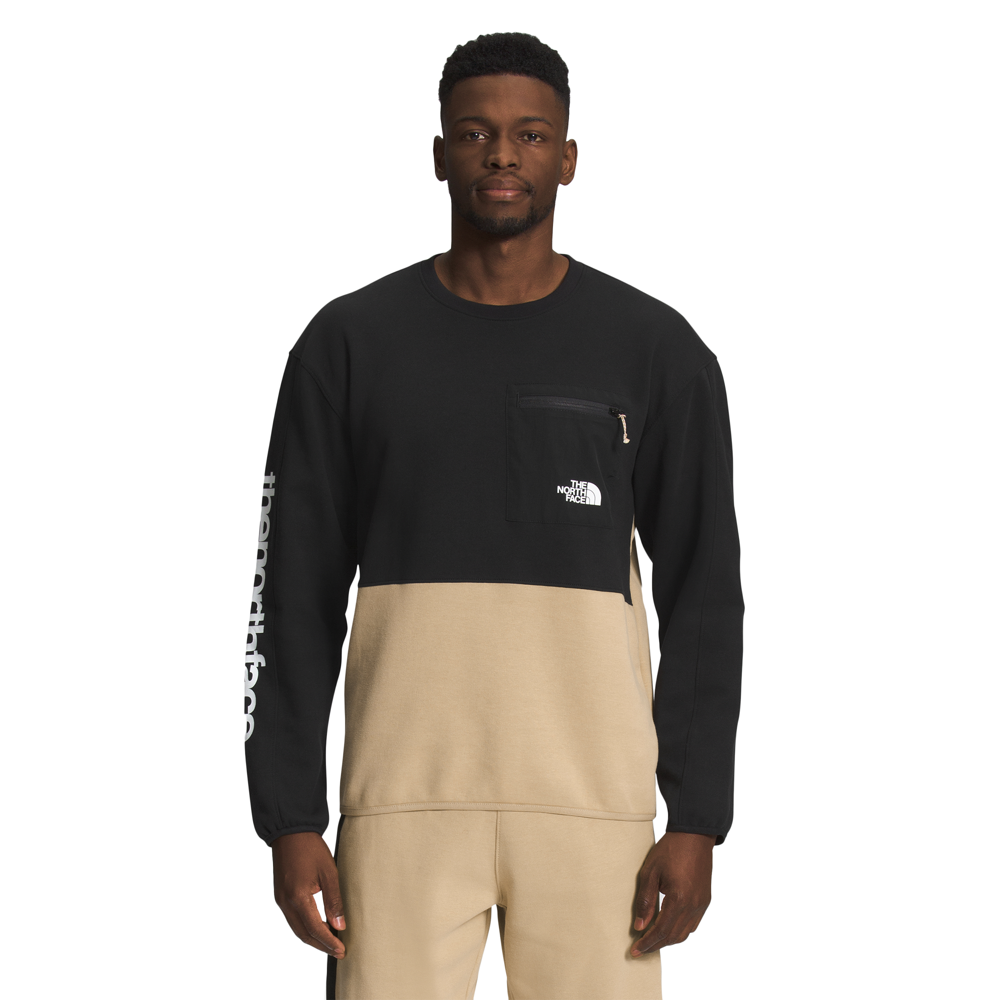 The north face 2025 zip pocket crew sweatshirt