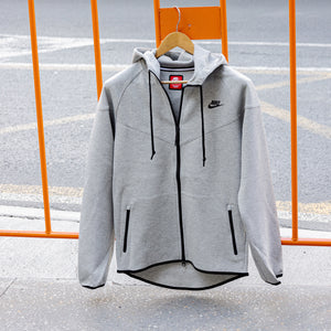 Nike Tech Fleece full zip hoodie in gray