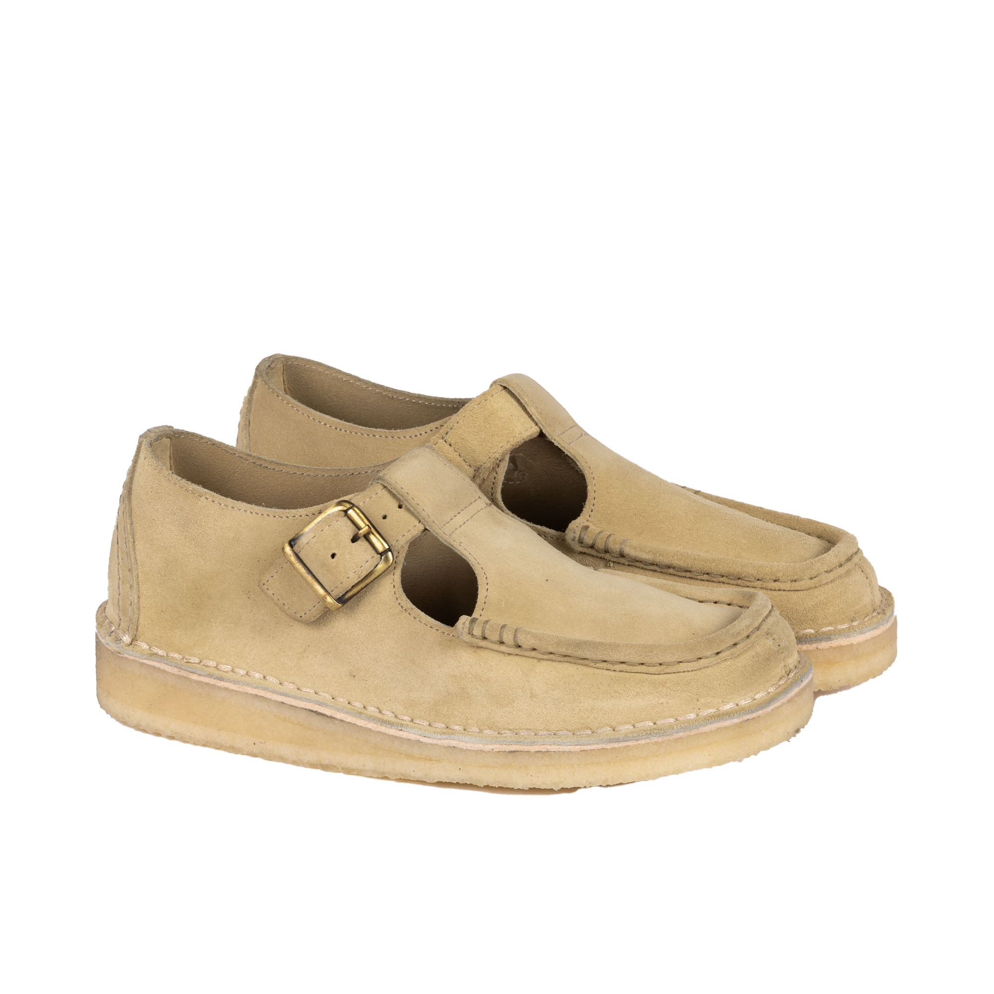 Clarks Originals Women's Nomad T Bar Maple Suede