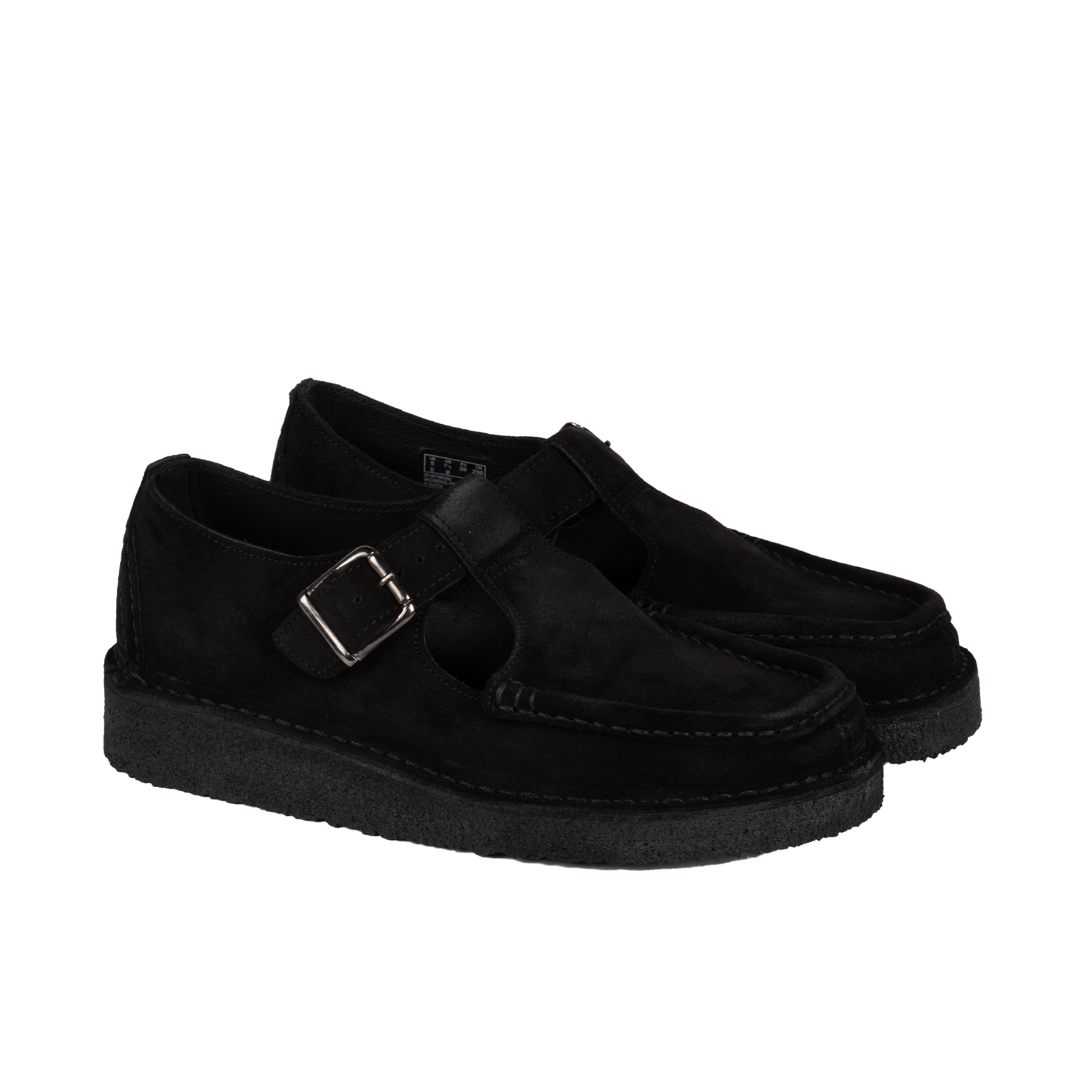 Clarks Originals Women's Nomad T Bar Black Suede