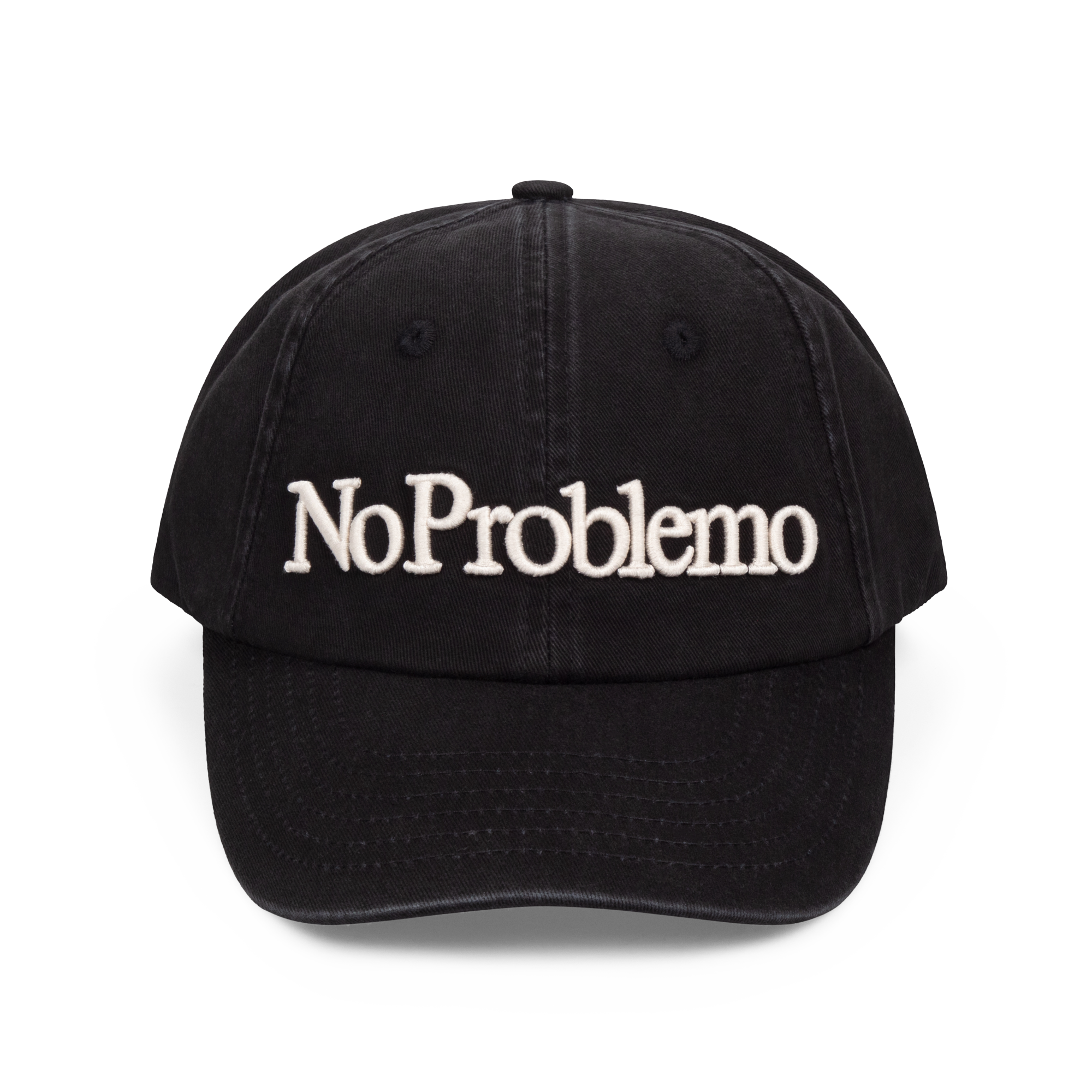No Problemo Cap Washed Black