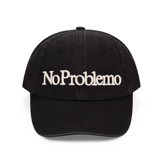 No Problemo Cap Washed Black
