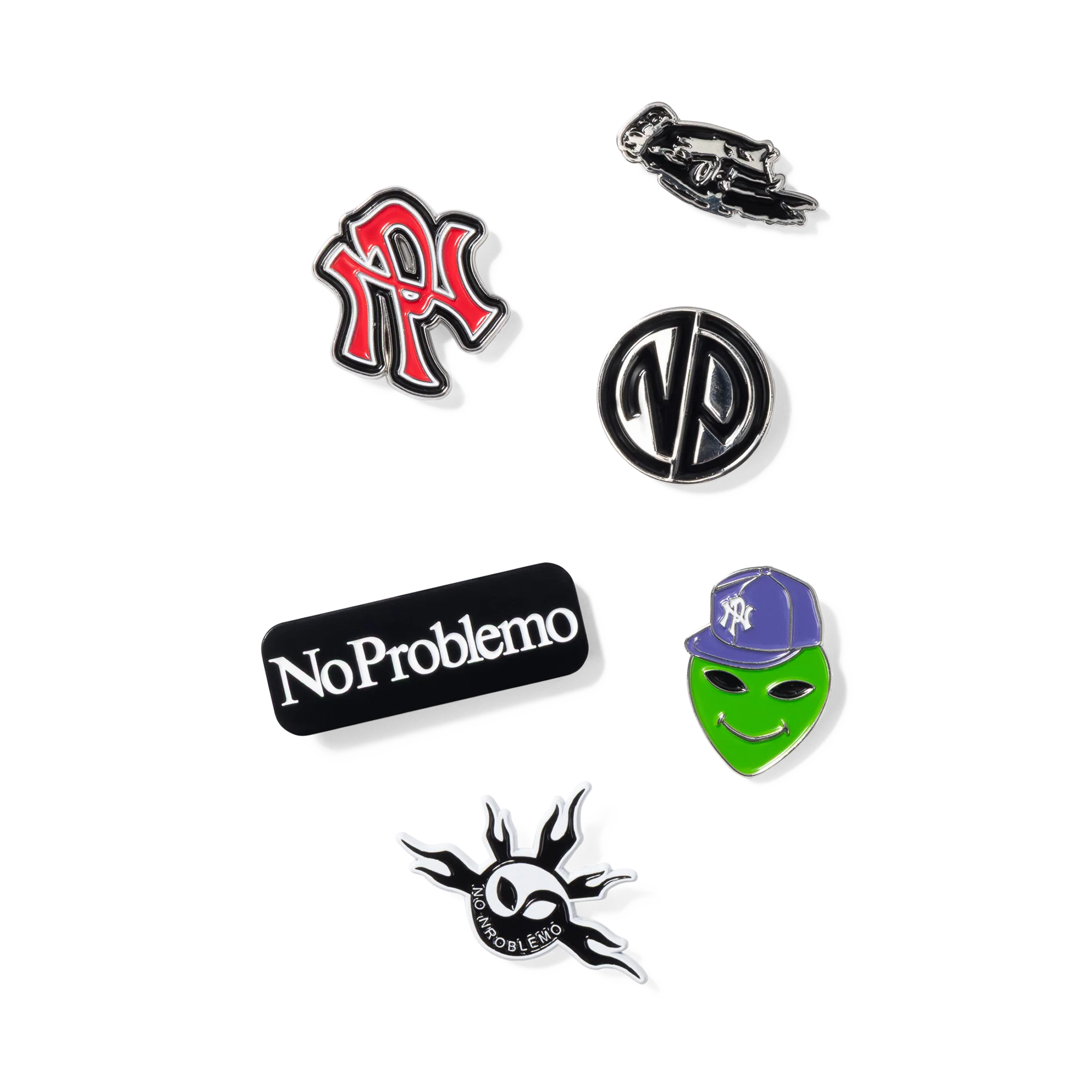 No Problemo Pin Badges Set