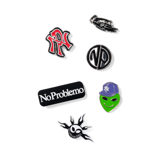 No Problemo Pin Badges Set