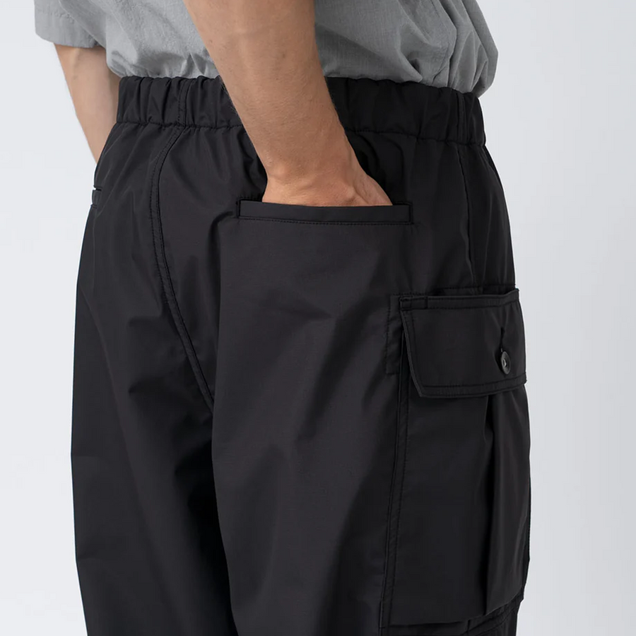 Nanamica 3L Pertex Shield Cargo Pants Black S25SC046U