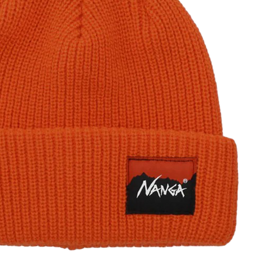 Nanga Box Logo Bulky Beanie Orange