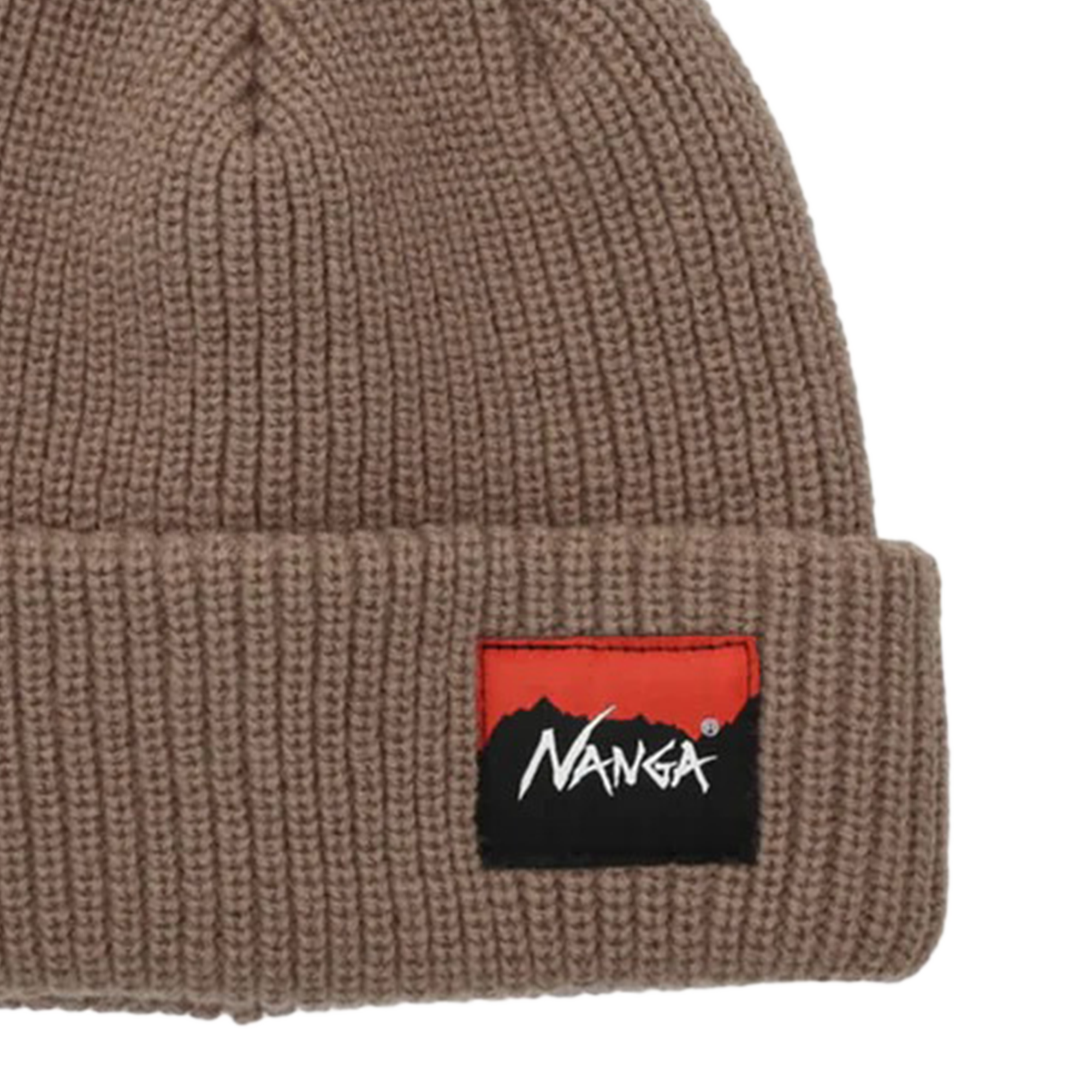 Nanga Box Logo Bulky Beanie Beige