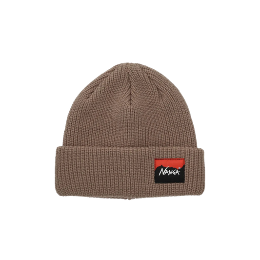 Nanga Box Logo Bulky Beanie Beige