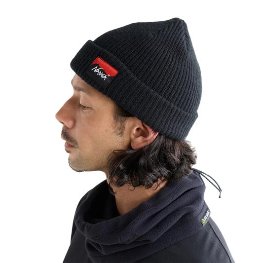 Nanga Box Logo Bulky Beanie Black