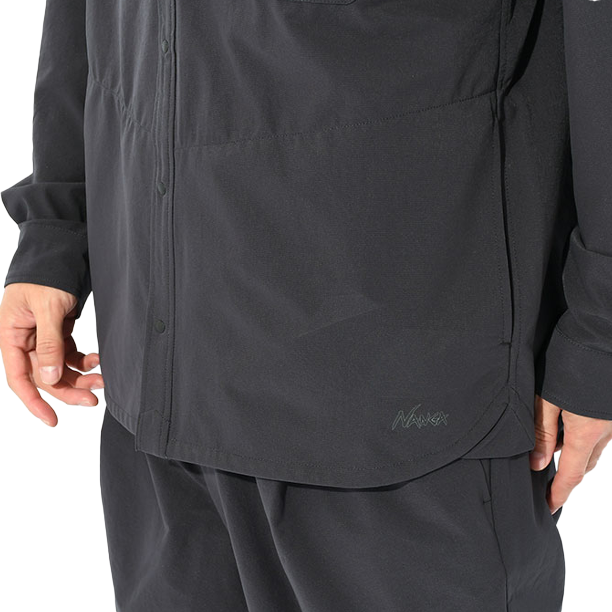 Nanga Dotair Comfy Long Sleeve Shirt Black NW2411-1E905-A