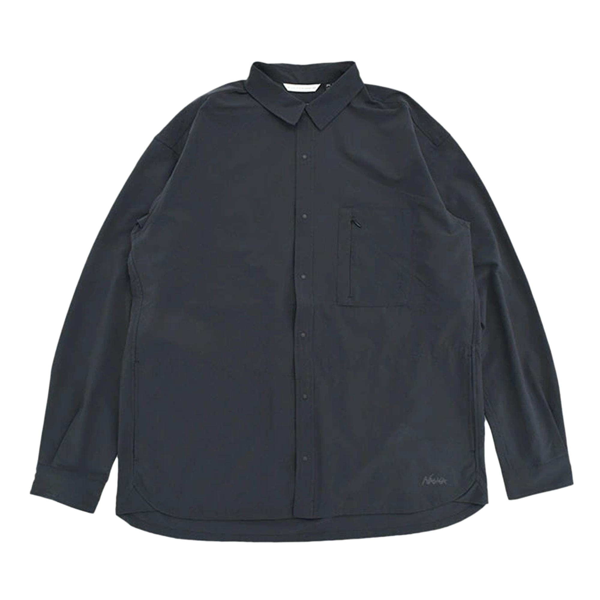 Nanga Dotair Comfy Long Sleeve Shirt Black NW2411-1E905-A