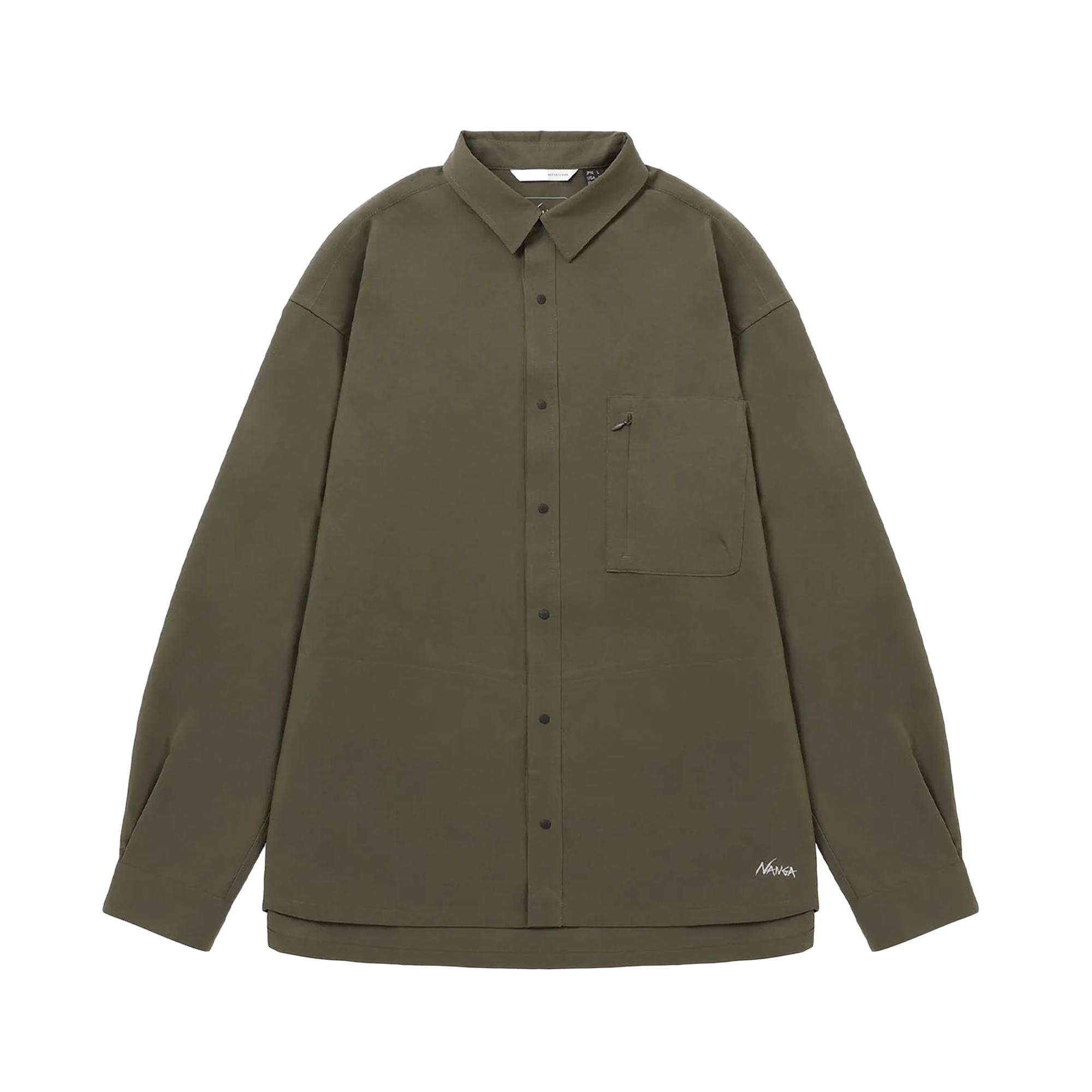 Nanga Dotair Comfy Long Sleeve Shirt Khaki