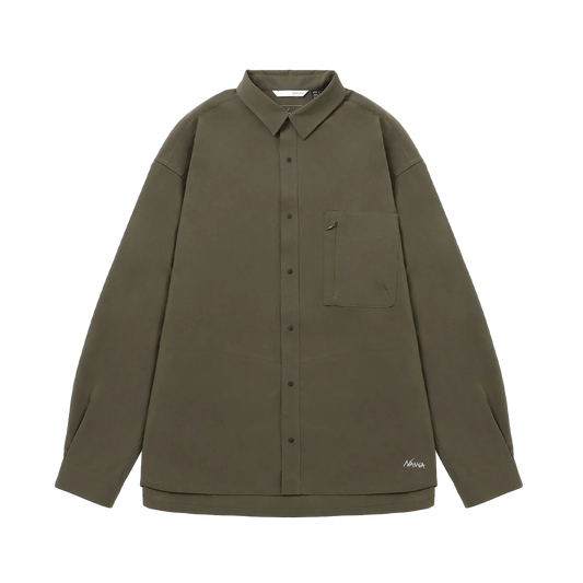 Nanga Dotair Comfy Long Sleeve Shirt Khaki
