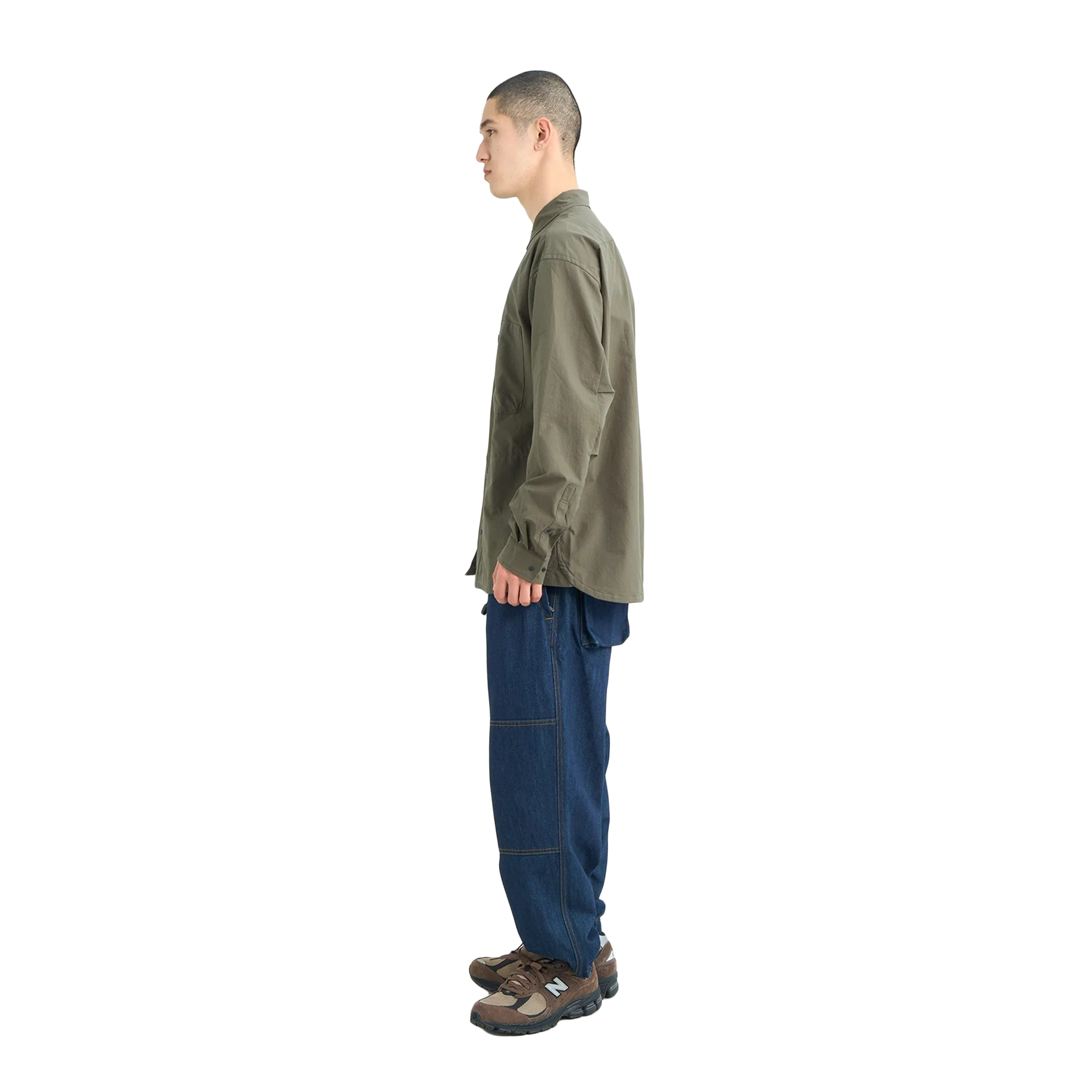 Nanga Dotair Comfy Long Sleeve Shirt Khaki