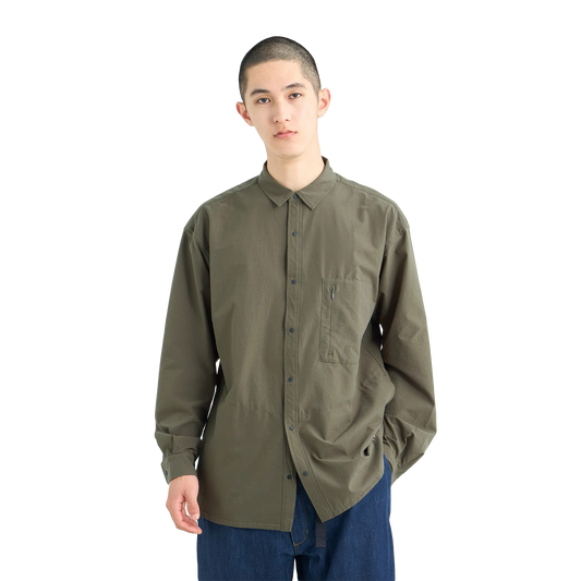 Nanga Dotair Comfy Long Sleeve Shirt Khaki