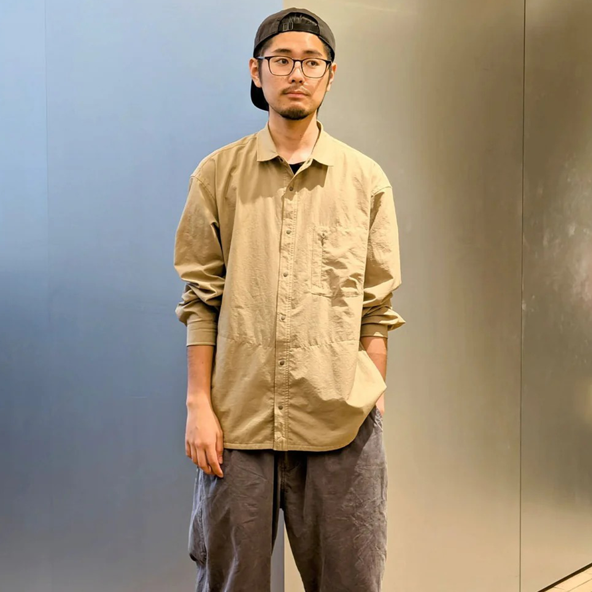 Nanga Dotair Comfy Long Sleeve Shirt Beige
