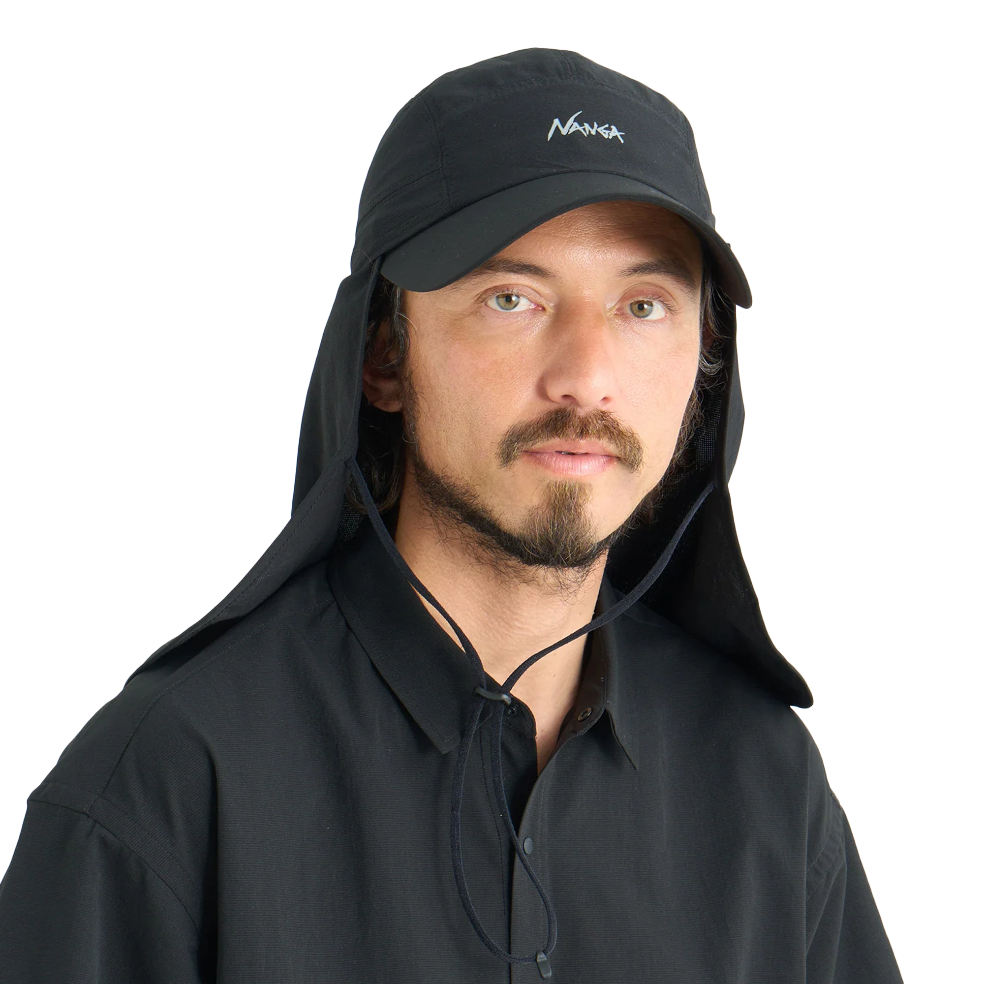 Nanga Dotair Long Visor Shade Cap P.Black