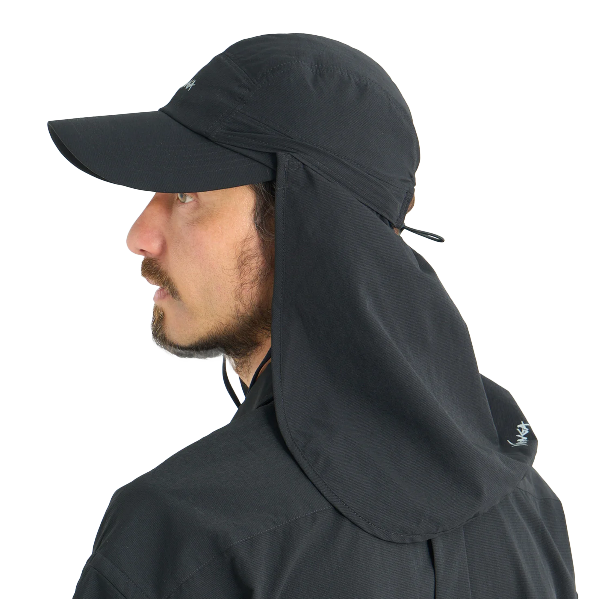 Nanga Dotair Long Visor Shade Cap P.Black