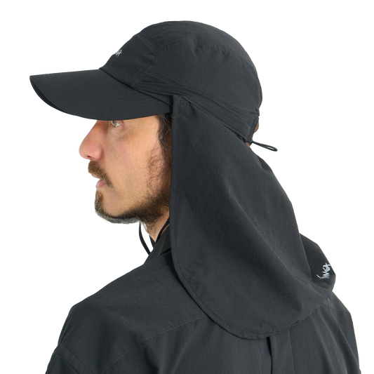 Nanga Dotair Long Visor Shade Cap P.Black