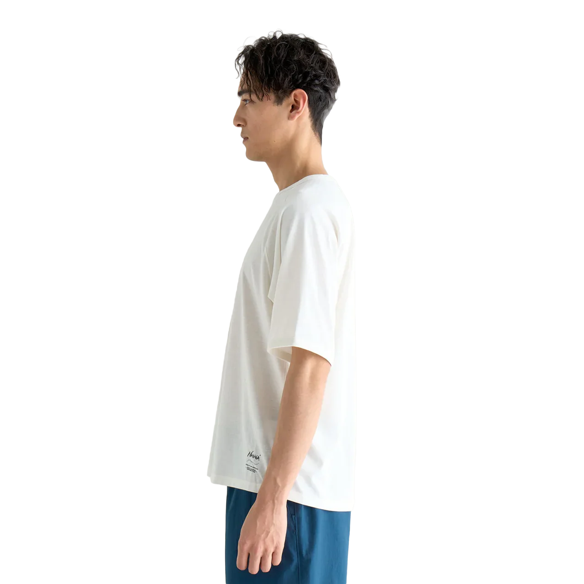 Nanga Dry Mix Raglan Sleeve T-Shirt White