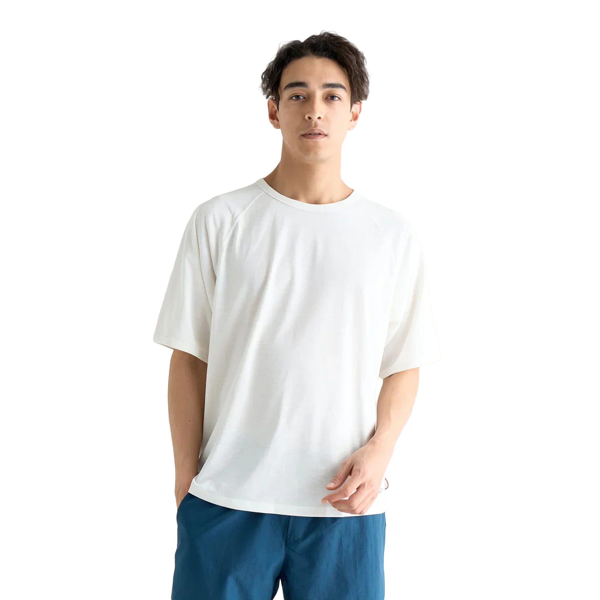 Nanga Dry Mix Raglan Sleeve T-Shirt White