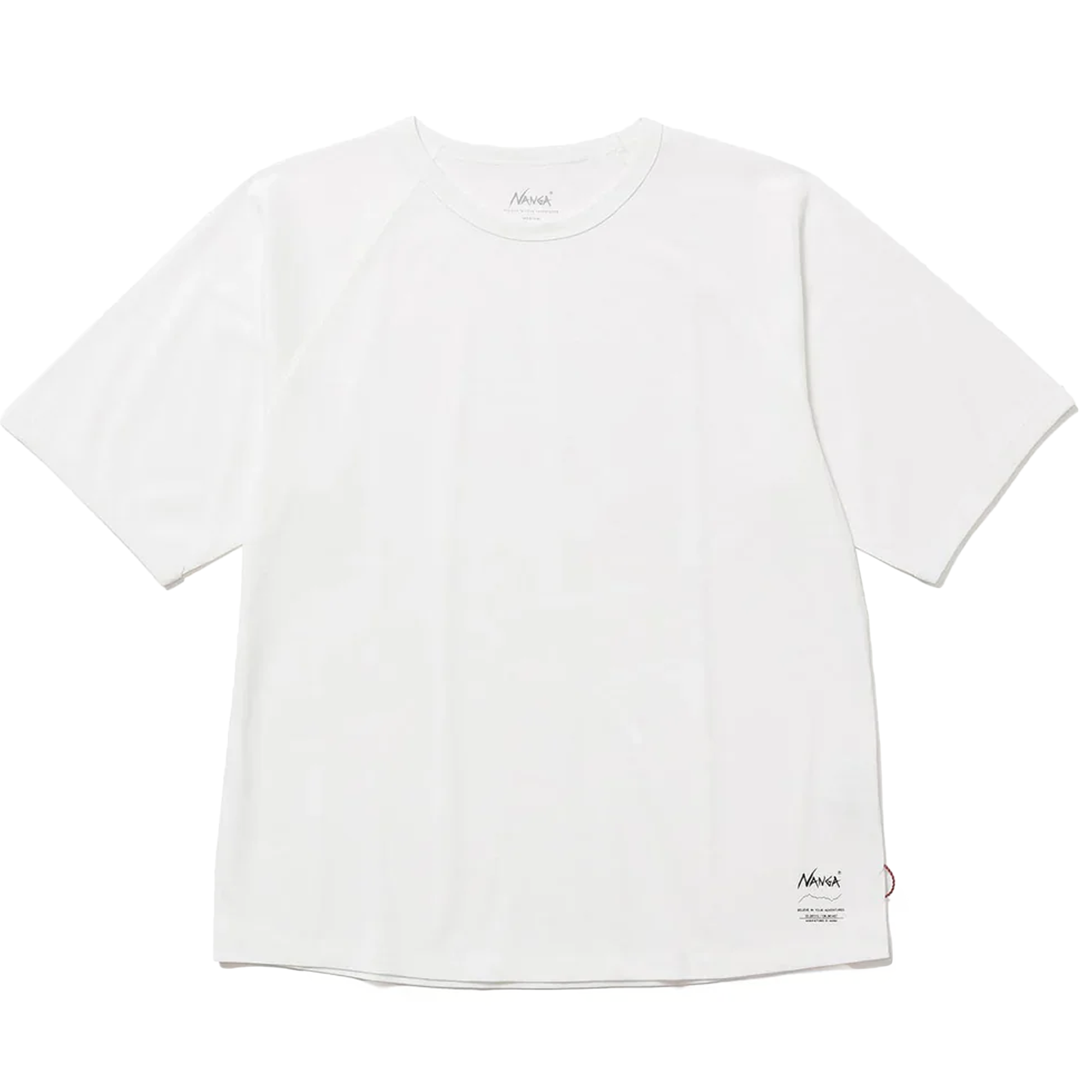 Nanga Dry Mix Raglan Sleeve T-Shirt White