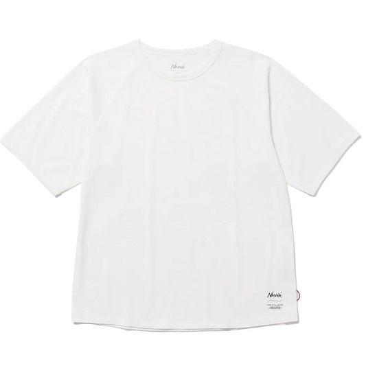 Nanga Dry Mix Raglan Sleeve T-Shirt White