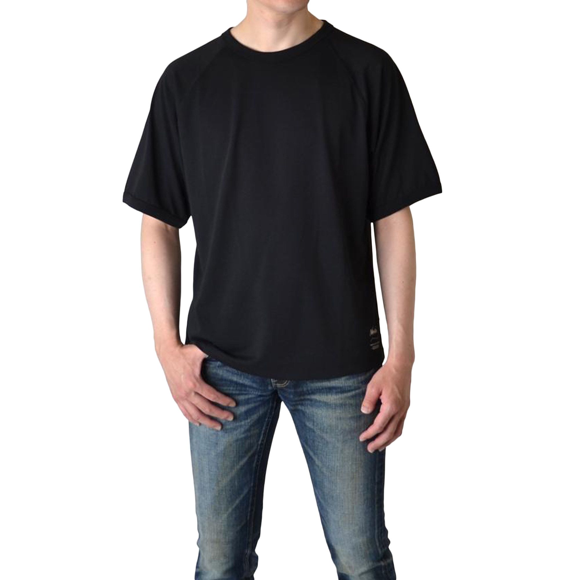 Nanga Dry Mix Raglan Sleeve T-Shirt Black
