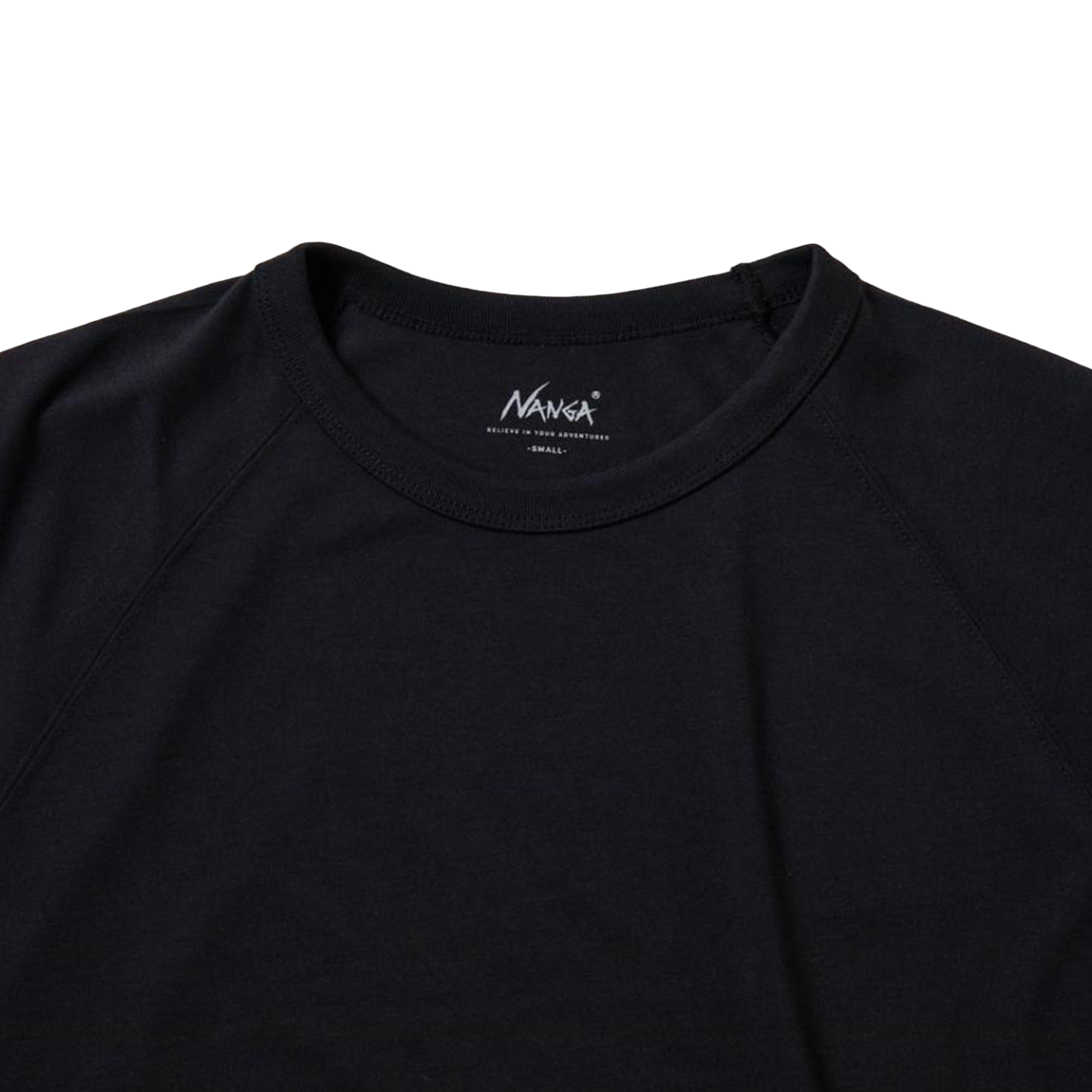 Nanga Dry Mix Raglan Sleeve T-Shirt Black