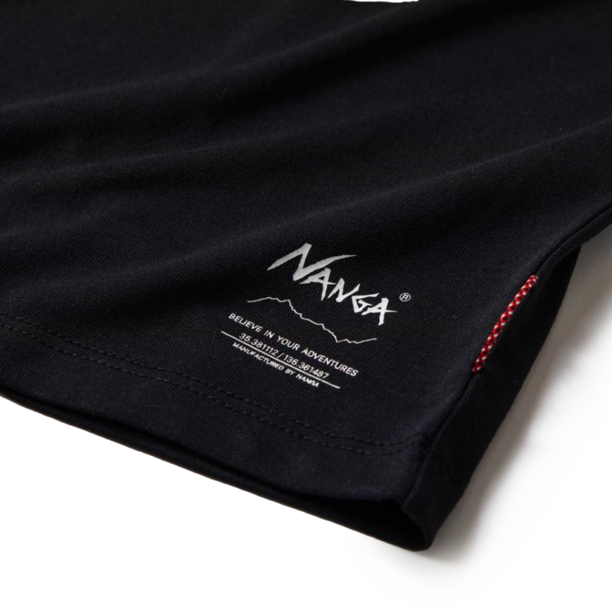 Nanga Dry Mix Raglan Sleeve T-Shirt Black