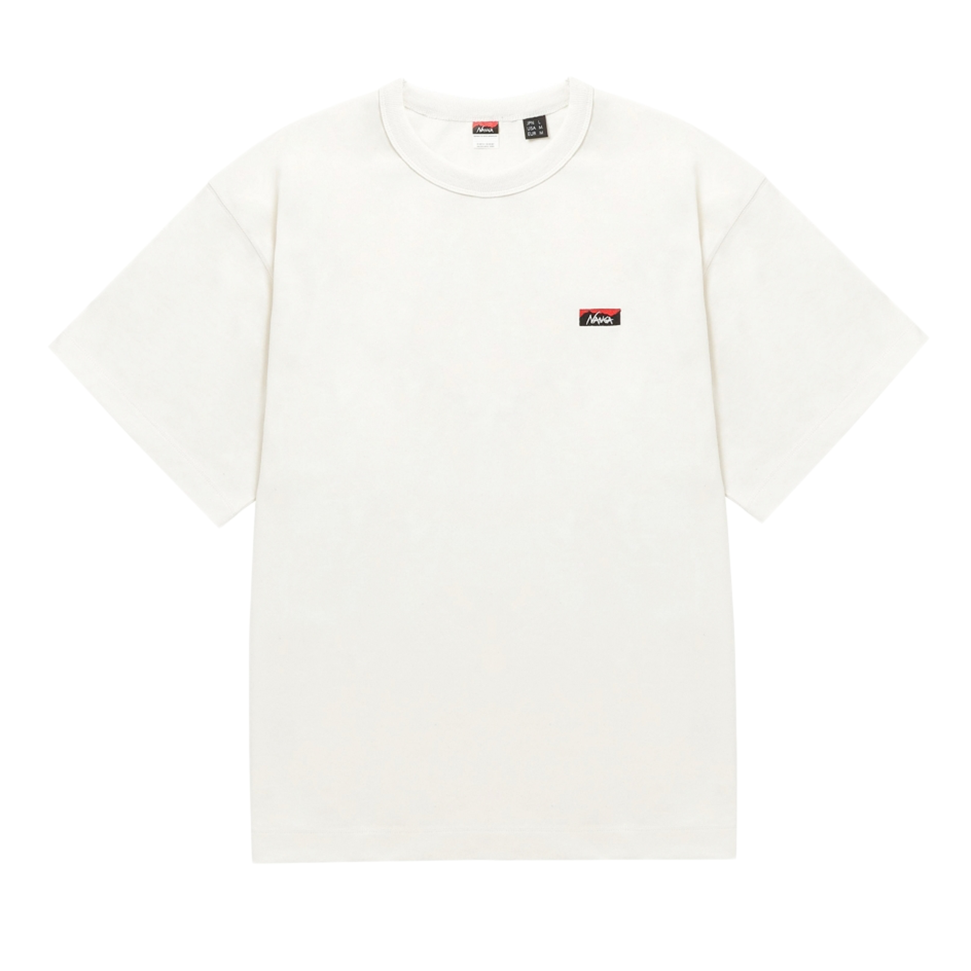 Nanga Eco Hybrid Box Logo Embroidery T-Shirt White NW2411-1G804-A
