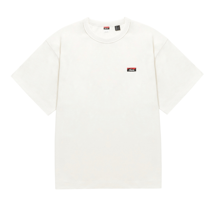 Nanga Eco Hybrid Box Logo Embroidery T-Shirt White NW2411-1G804-A