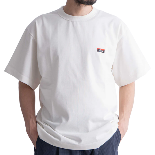 Nanga Eco Hybrid Box Logo Embroidery T-Shirt White NW2411-1G804-A