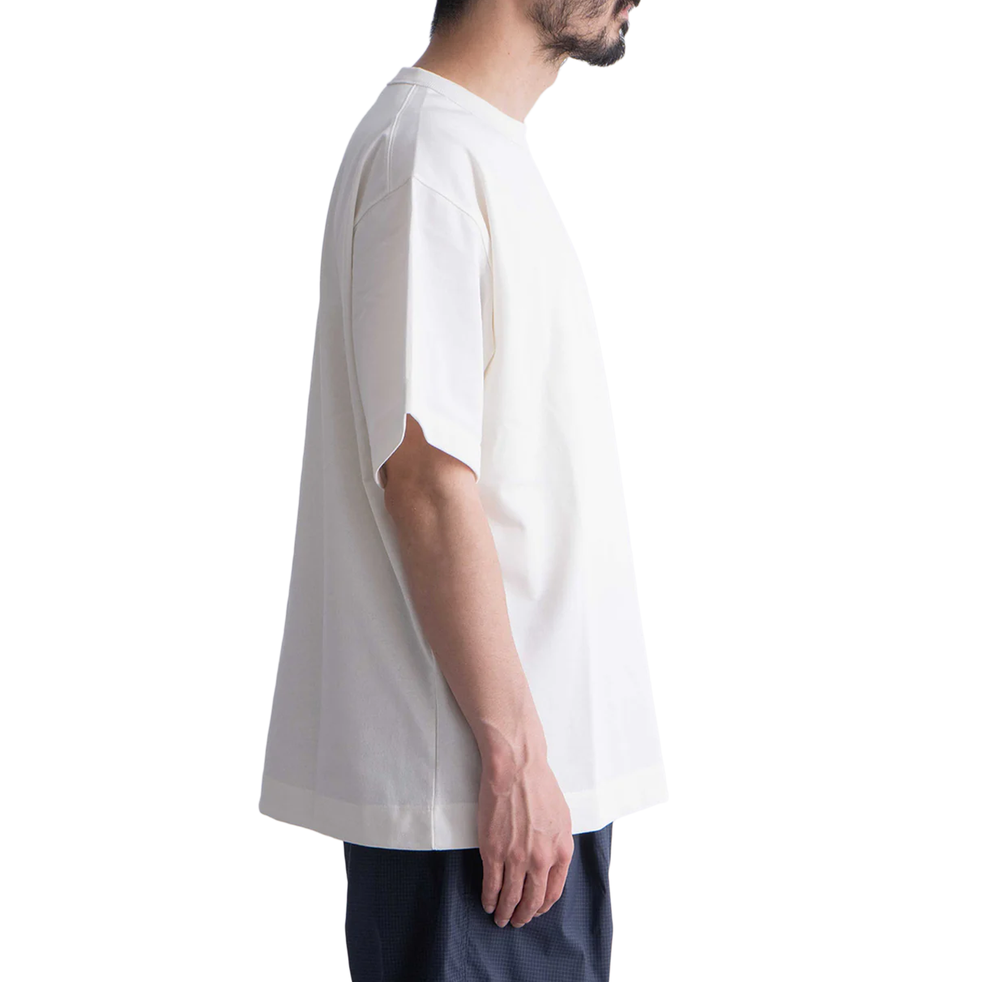 Nanga Eco Hybrid Box Logo Embroidery T-Shirt White NW2411-1G804-A