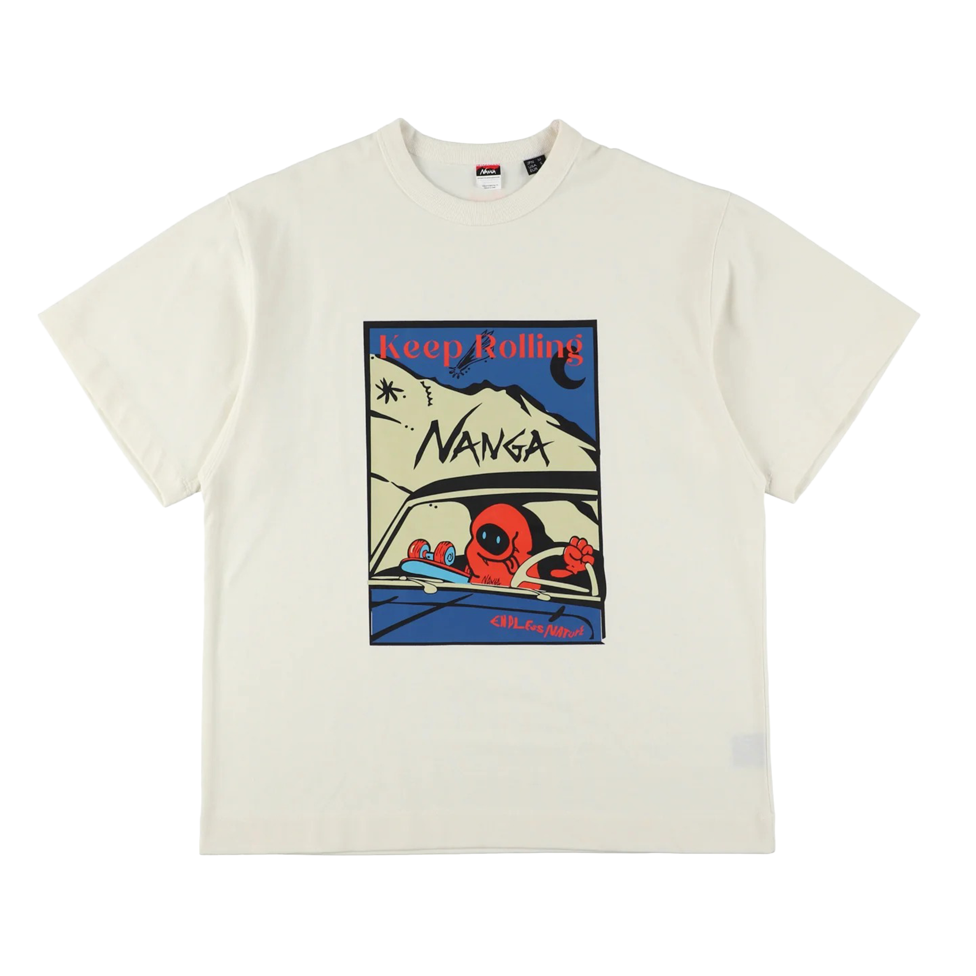 Nanga Eco Hybrid Keep Rolling T-Shirt White