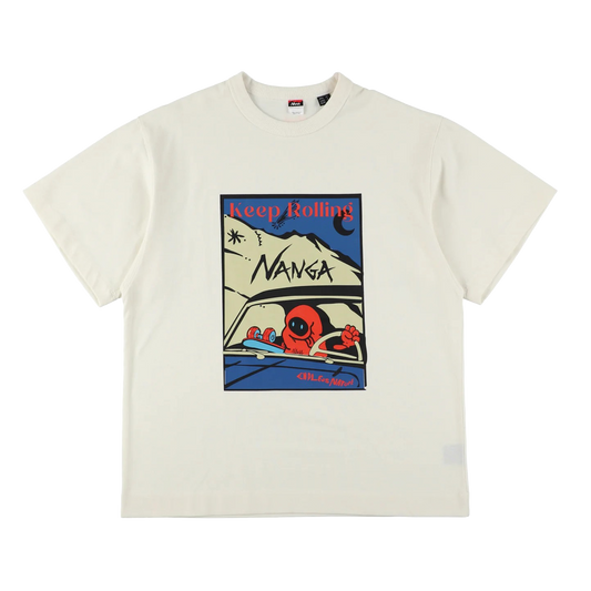 Nanga Eco Hybrid Keep Rolling T-Shirt White