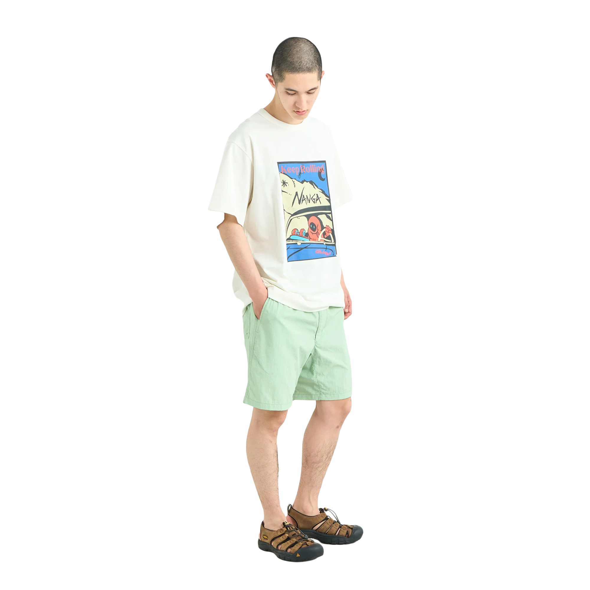 Nanga Eco Hybrid Keep Rolling T-Shirt White
