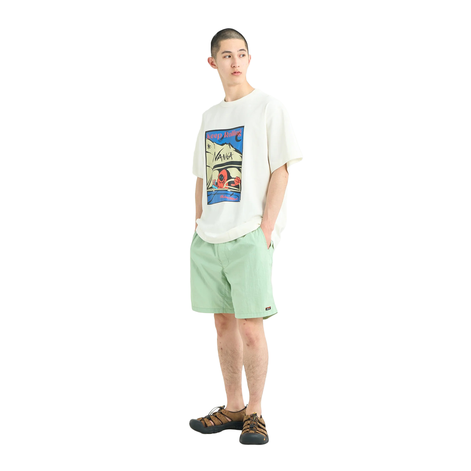 Nanga Eco Hybrid Keep Rolling T-Shirt White