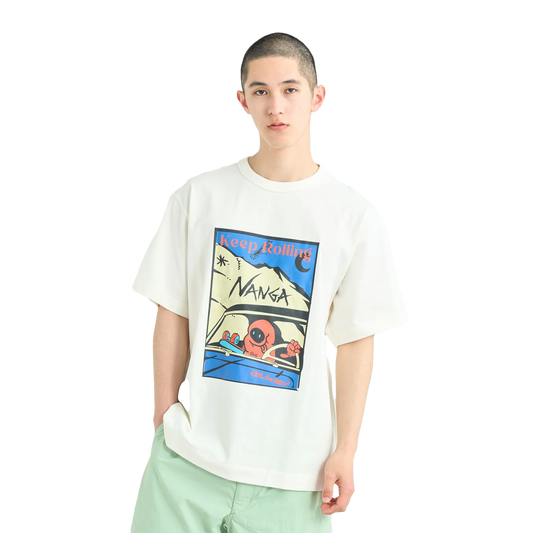 Nanga Eco Hybrid Keep Rolling T-Shirt White