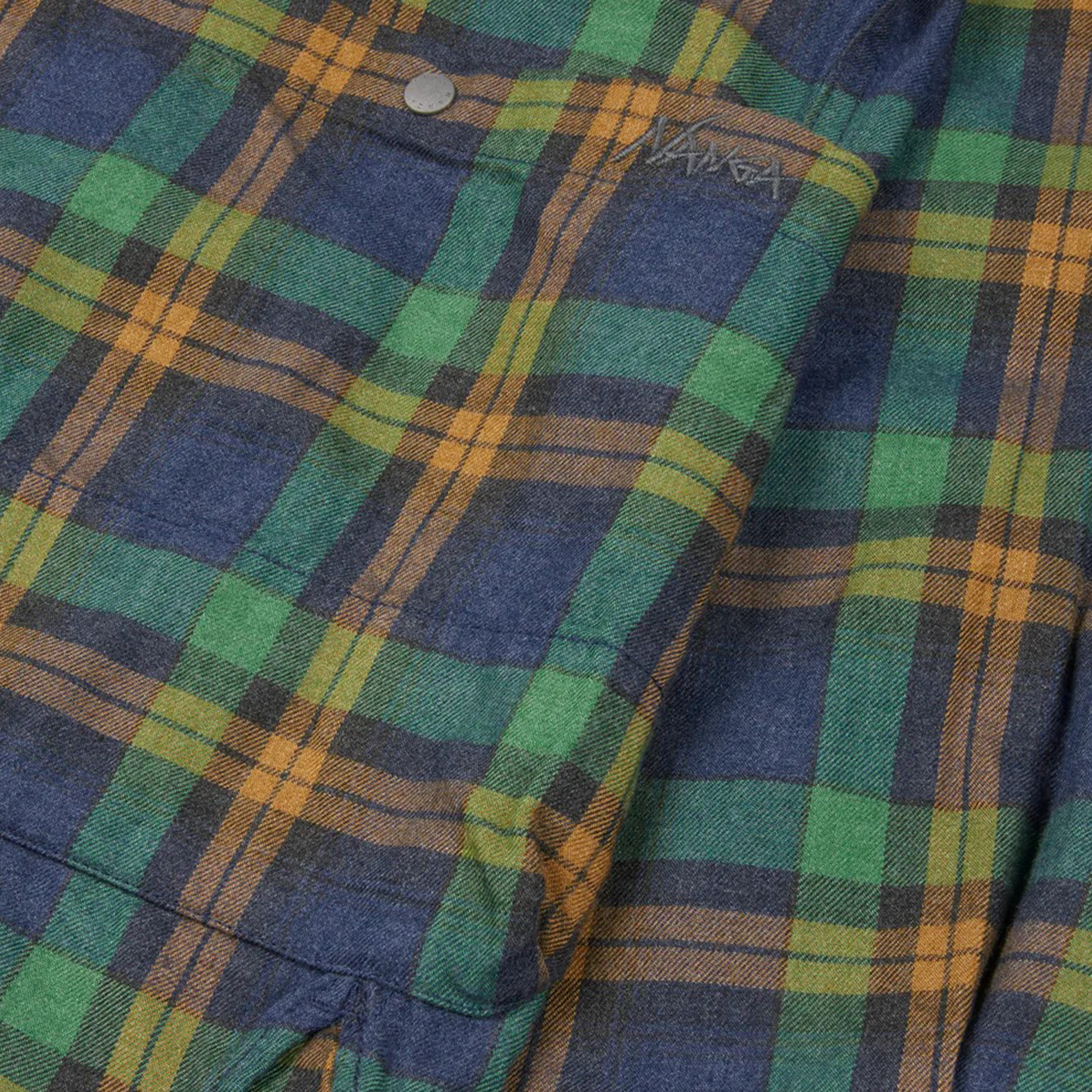 Nanga Fade Tartan Check Camp Shirt Yellow