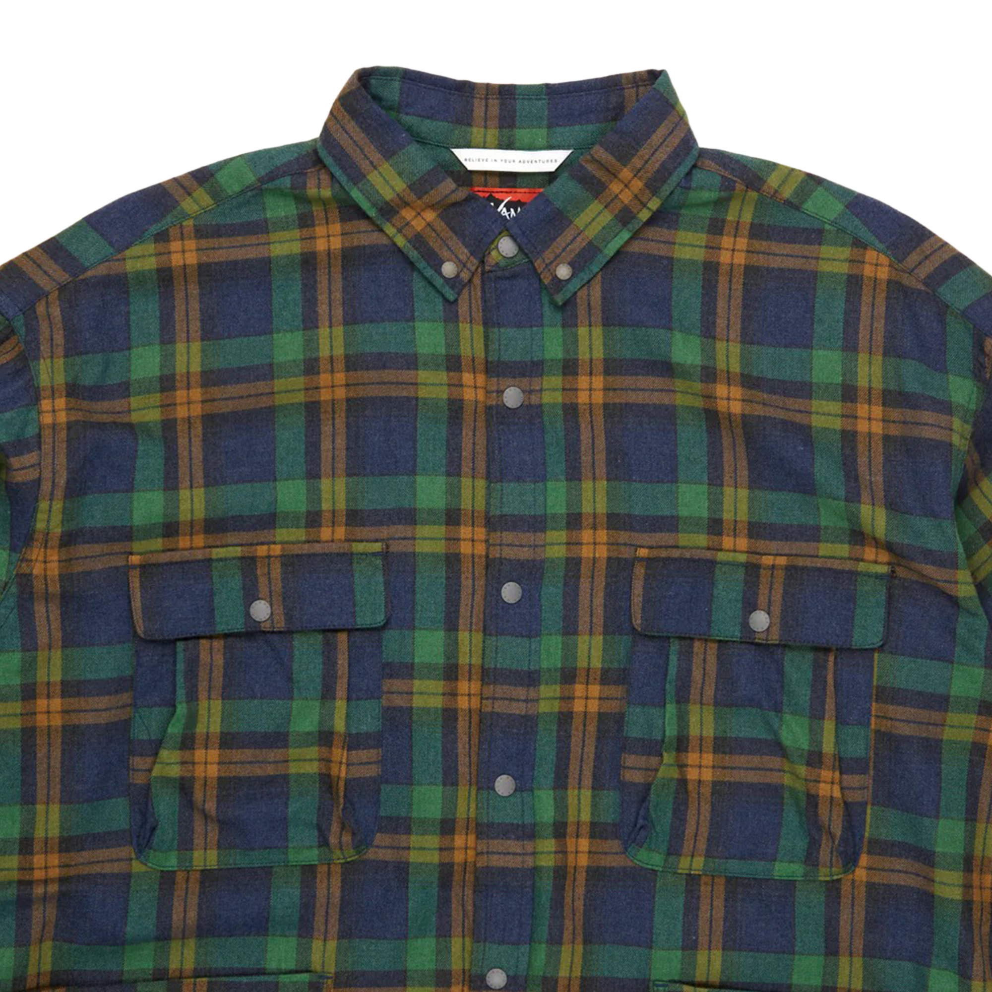 Nanga Fade Tartan Check Camp Shirt Yellow