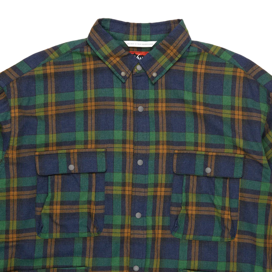 Nanga Fade Tartan Check Camp Shirt Yellow