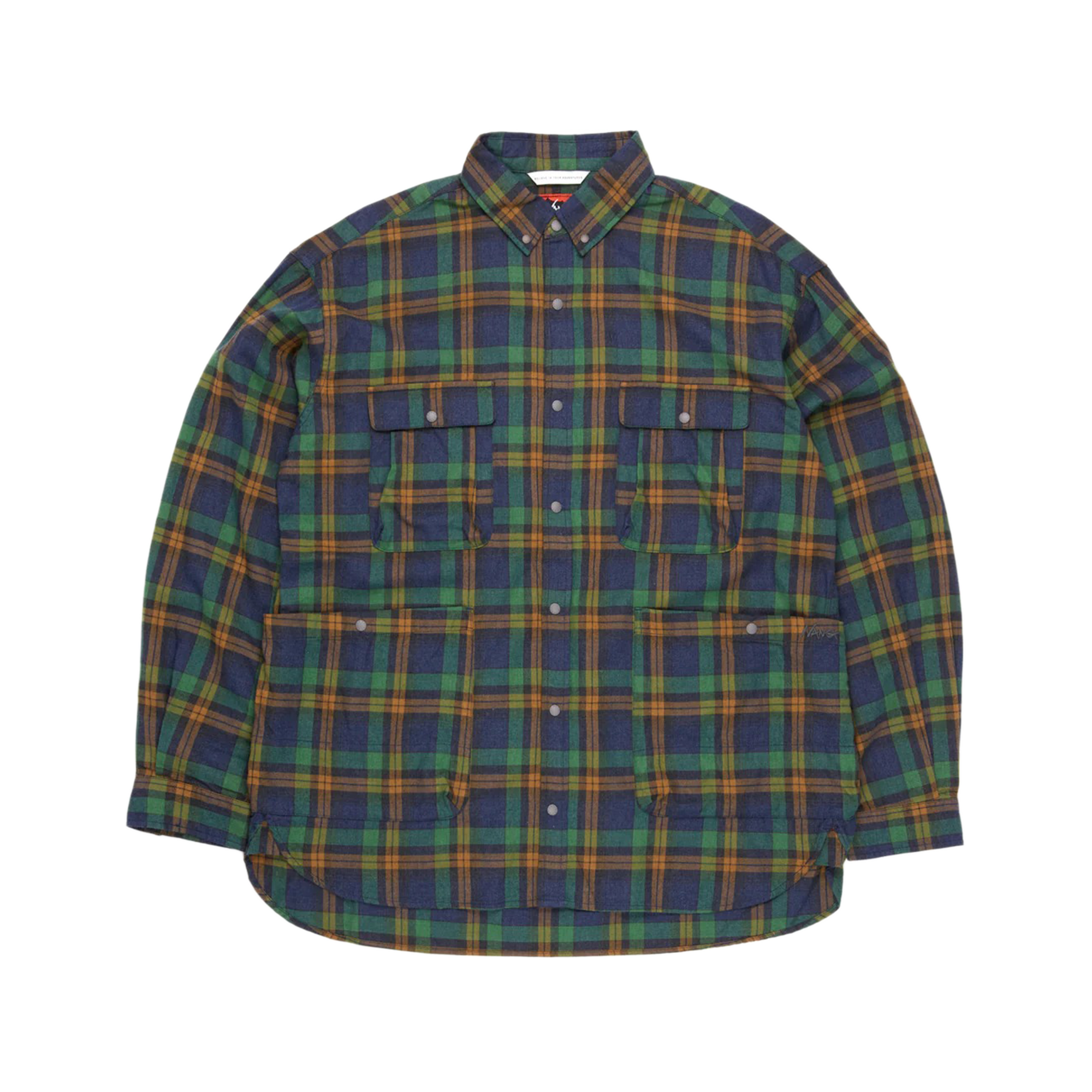 Nanga Fade Tartan Check Camp Shirt Yellow