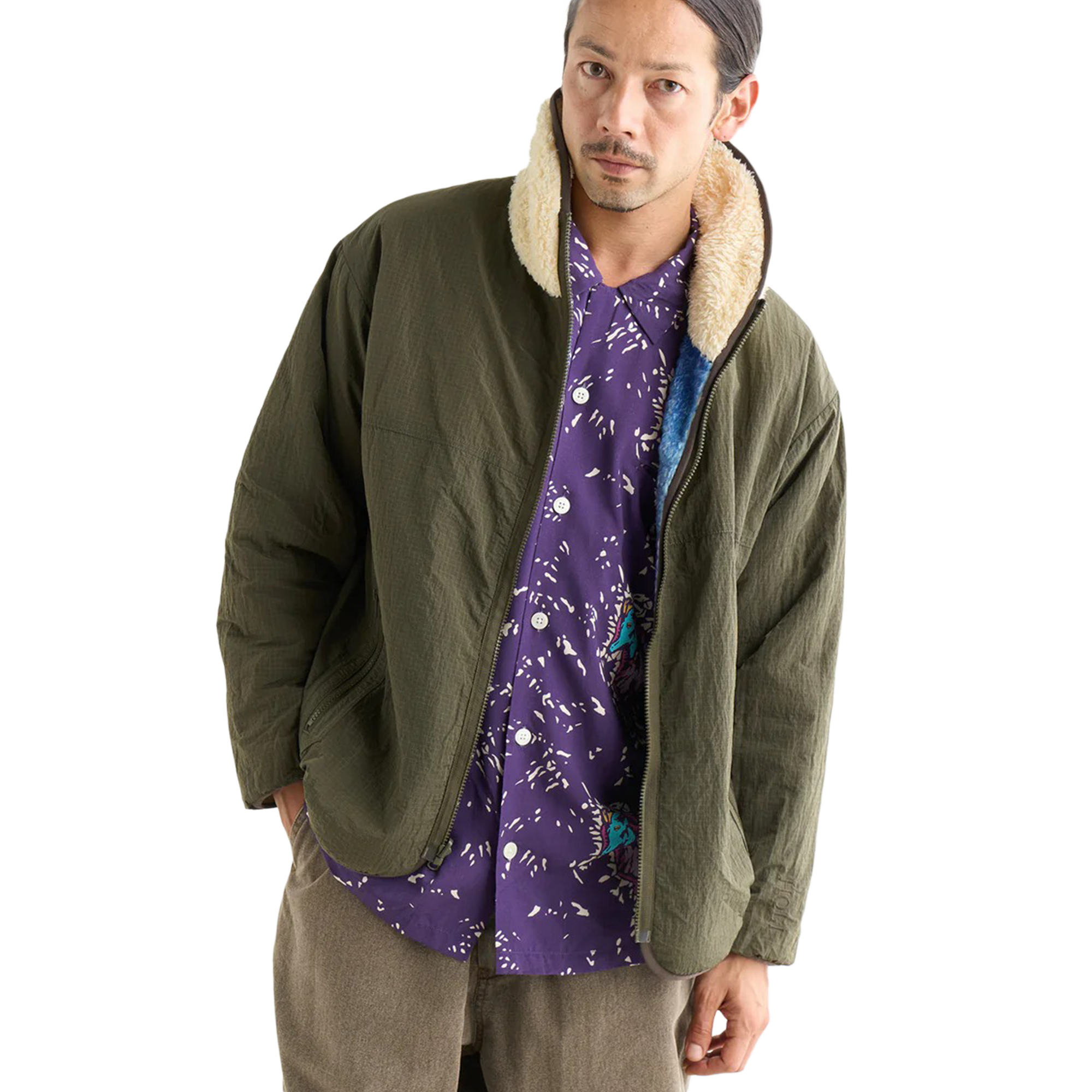 Nanga Fairly Fleece Jacket Off White