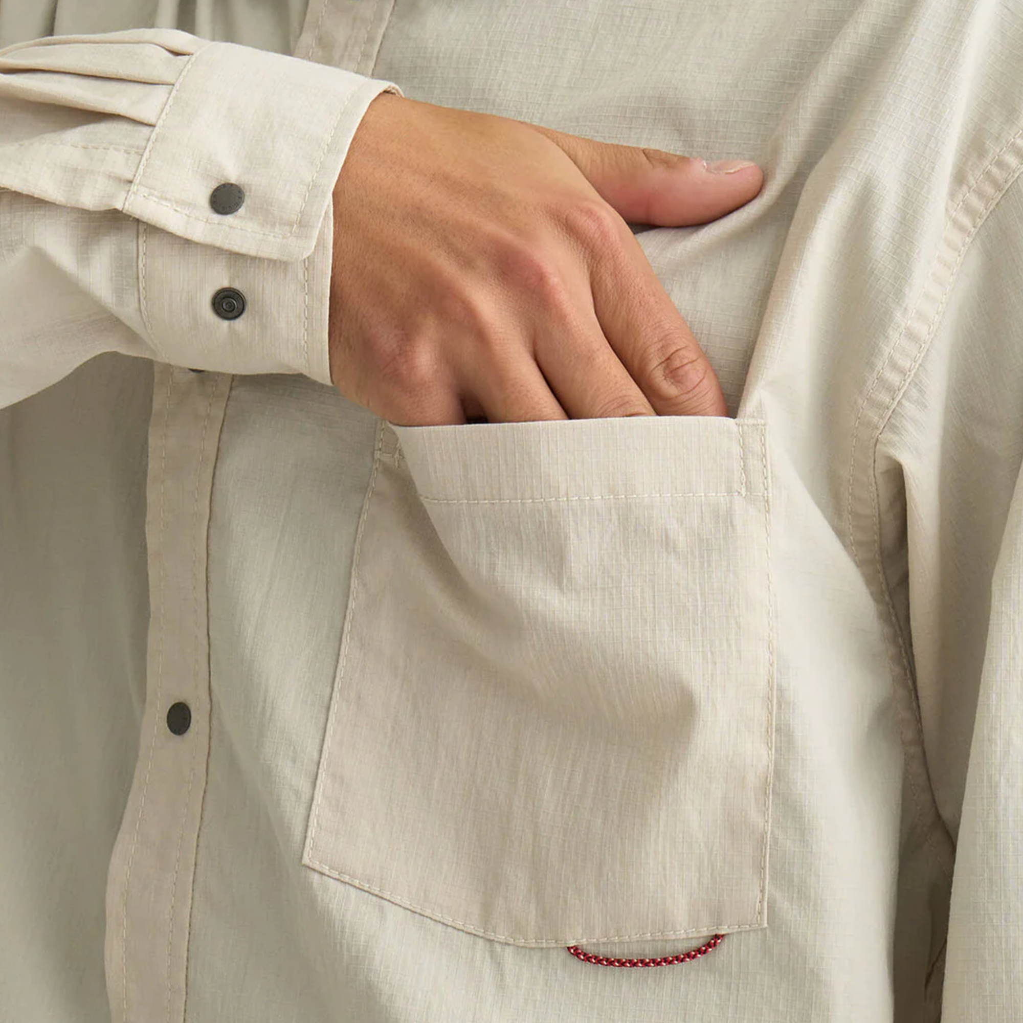 Nanga Hinoc Ripstop UT Shirt Light Grey