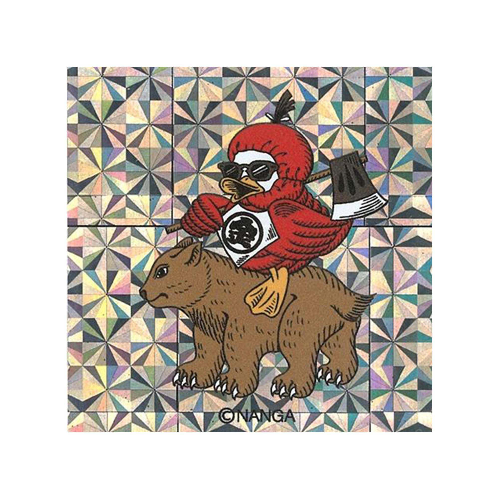 Nanga Holographic Gaaacy Square Sticker Kin